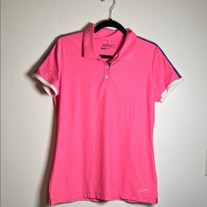 Nike Golf Tour Performance Dri-Fit hot pink polo women’s size medium